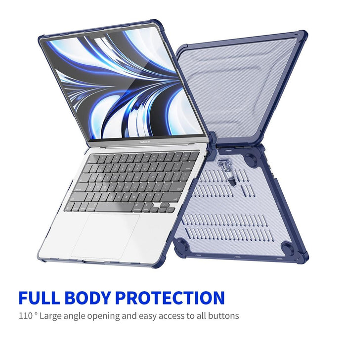 For Macbook Air 13.6 2022 / 2024 A2681 M2 / A3113 M3 A2681 3 In 1 Protective Bracket Case Cover Hard Shell With Tpu Keyboard Film / Pet Screen Protector Version - Eu