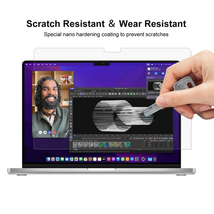 For Macbook Air 13.6 2022 / 2024 A2681 M2 / A3113 M3 A2681 3 In 1 Protective Bracket Case Cover Hard Shell With Tpu Keyboard Film / Pet Screen Protector Version - Eu