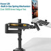 10-17 Inch Gas Spring Mechanism Full Motion Arm Vesa Board