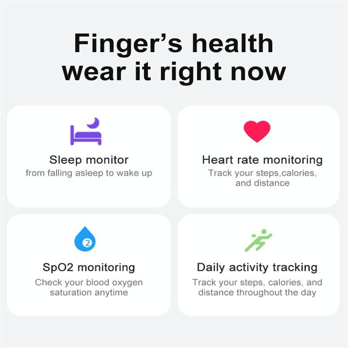 R02 Size 10 Smart Ring Supports Heart Rate / Blood Oxygen / Sleep Monitoring / Multiple Sports Modes