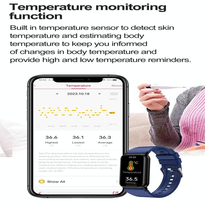 Colour Screen Smart Watch Health Monitoring