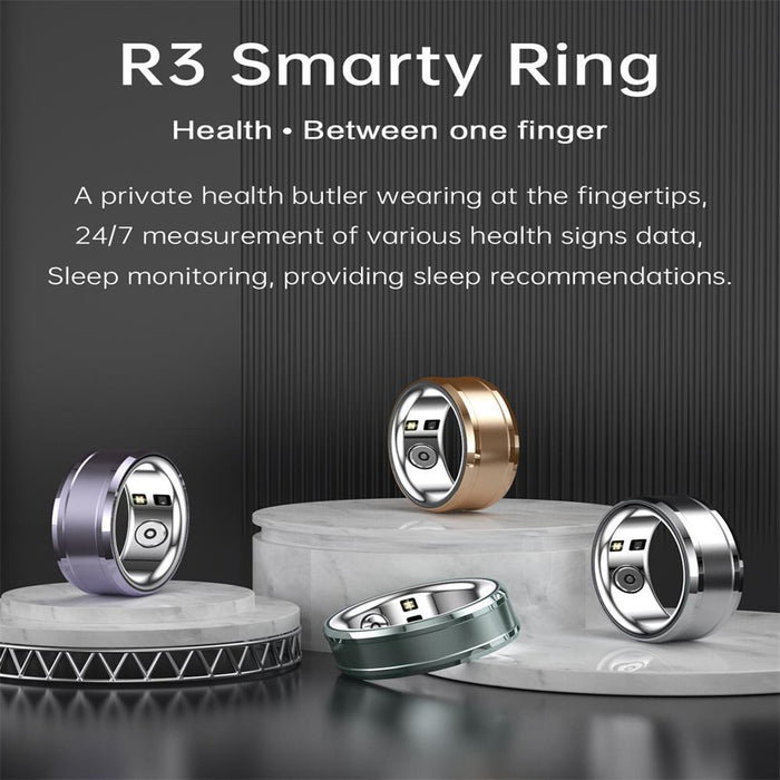 R3 Size 18 Smart Ring Supports Heart Rate / Blood Oxygen / Sleep Monitoring