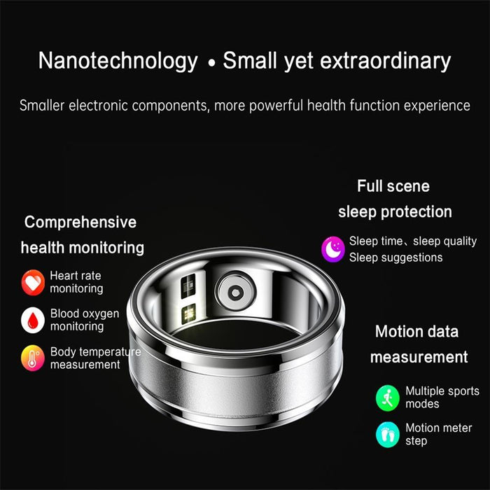 R3 Size 18 Smart Ring Supports Heart Rate / Blood Oxygen / Sleep Monitoring