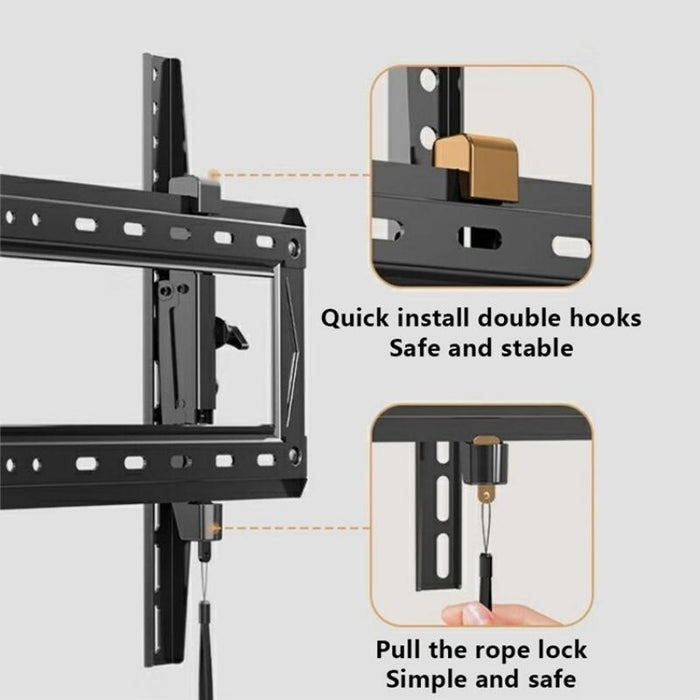 Nb Df80-T Angle Adjustable Television Holder Universal 65-90 Inch Tv Wall Mount Bracket