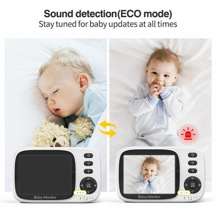 2 Way Voice Talk Temperature Monitoring Baby Camera 3.2 Inch Screen Baby Monitor