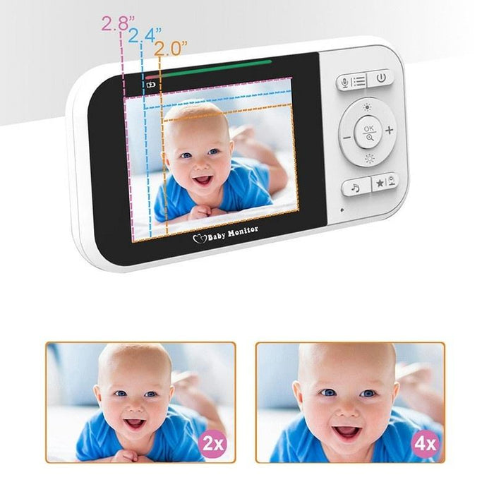 Temperature Detection 2 Way Voice Baby Security Video Camera 2.8-Inch Lcd Baby Monitor