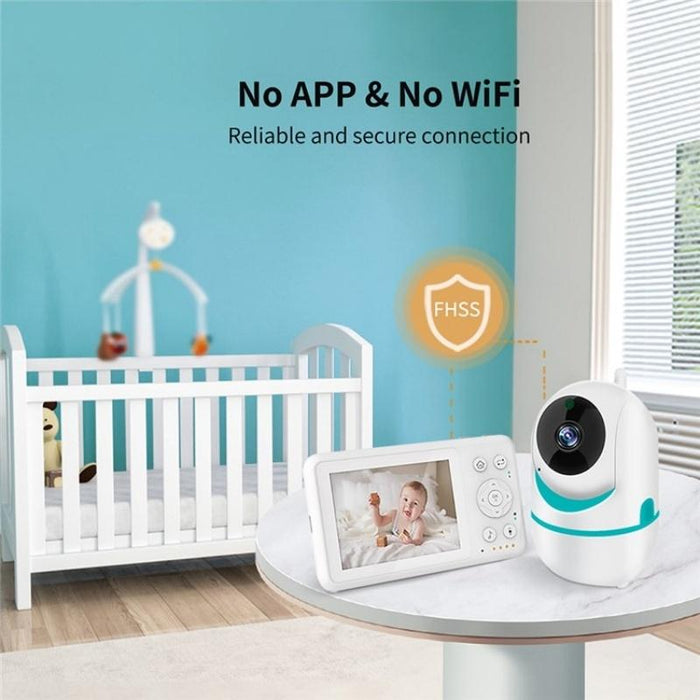 2 Way Voice Built-In Home Baby Security Camera 3.2-Inch Lcd Baby Monitor