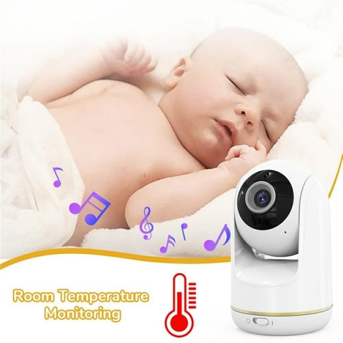 Built-In Ptz Rotation Hd Baby Security Camera 5-Inch Baby Monitor