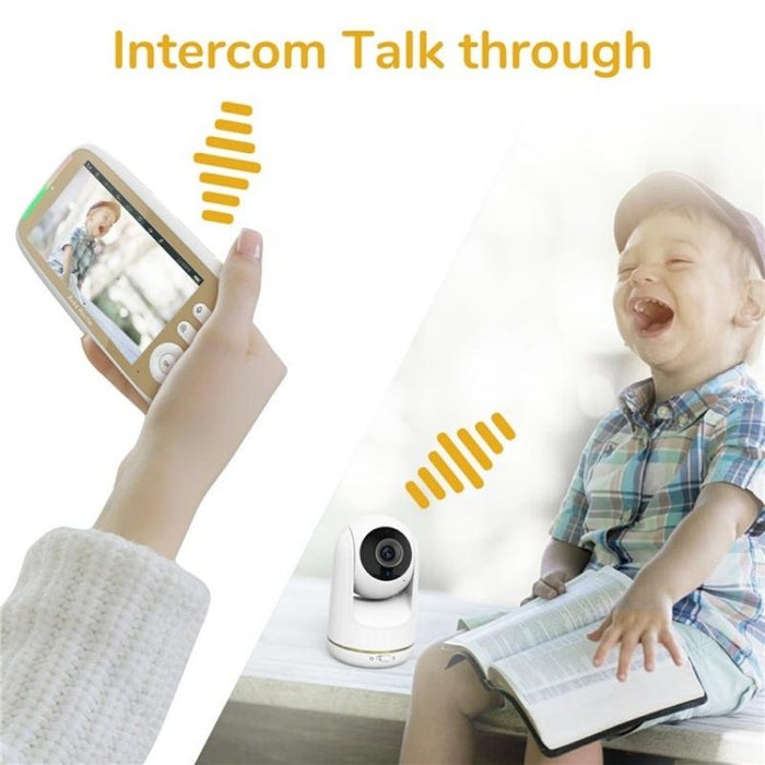 Built-In Ptz Rotation Hd Baby Security Camera 5-Inch Baby Monitor