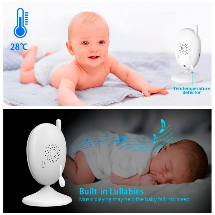 Room Temperature Monitor Intercom Camera 2.0-Inch Night Vision Wireless Baby Monitor