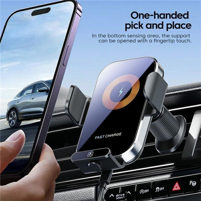 Car Air Vent Wireless Charger 66w High Power Intelligent