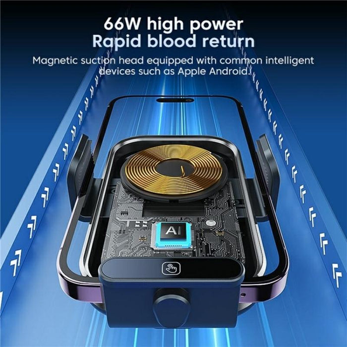 Car Air Vent Wireless Charger 66w High Power Intelligent