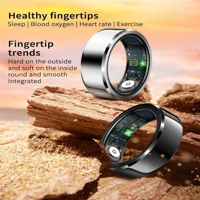 R6 Size 8 Smart Ring Supports Heart Rate / Blood Oxygen / Sleep Monitoring