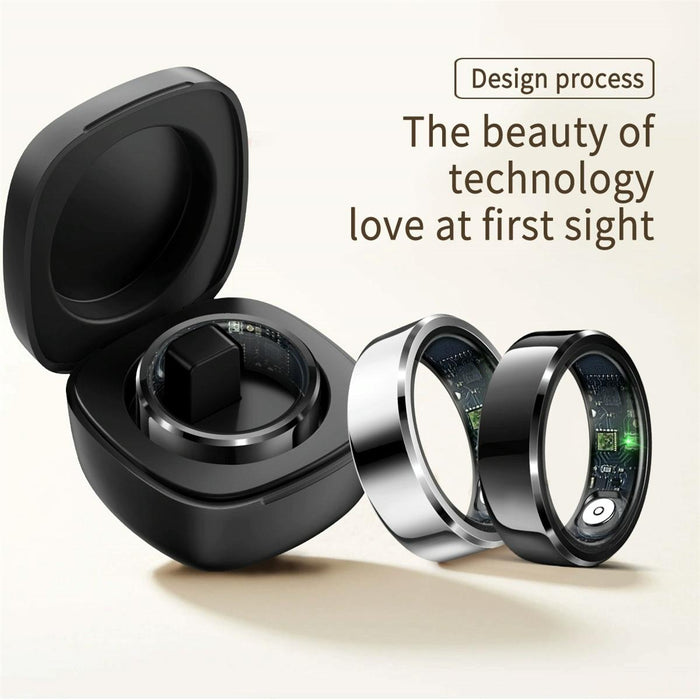 R6 Size 8 Smart Ring Supports Heart Rate / Blood Oxygen / Sleep Monitoring