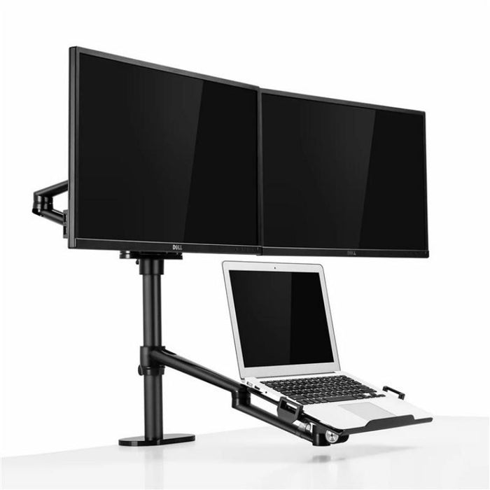 Clip-on Desktop Stand Dual Computer Monitor Riser Bracket