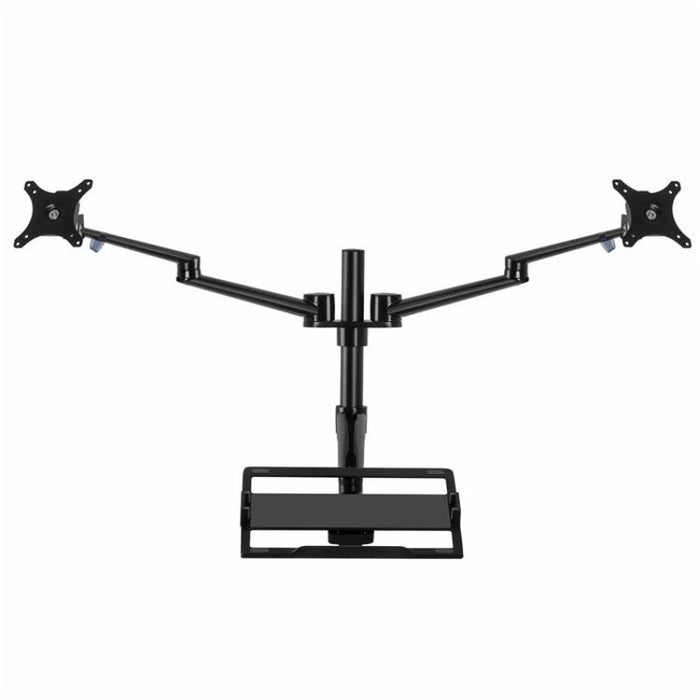 Clip-on Desktop Stand Dual Computer Monitor Riser Bracket