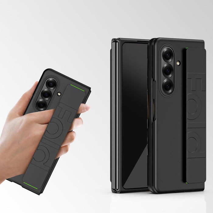For Samsung Galaxy Z Fold7 5G Skin Elastic Wrist Grip Back Cover Phone Case
