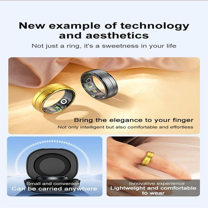 R06 Size 8 Smart Ring Supports Heart Rate / Blood Oxygen / Sleep Monitoring / Multiple Sports Modes