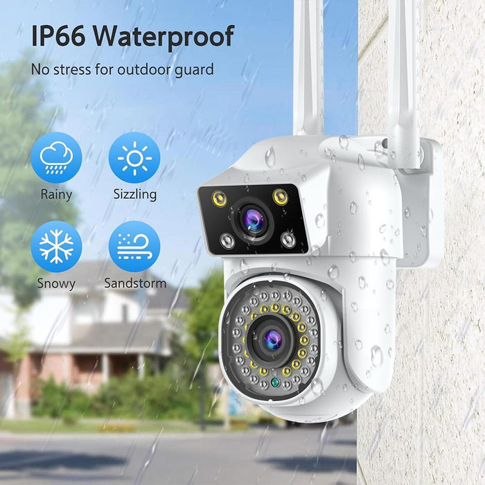 Dual-Lens Cameras Wifi Home Outdoor Remote Night Vision Camera With Mobile Phone Hd Outdoor Waterproof Monitor