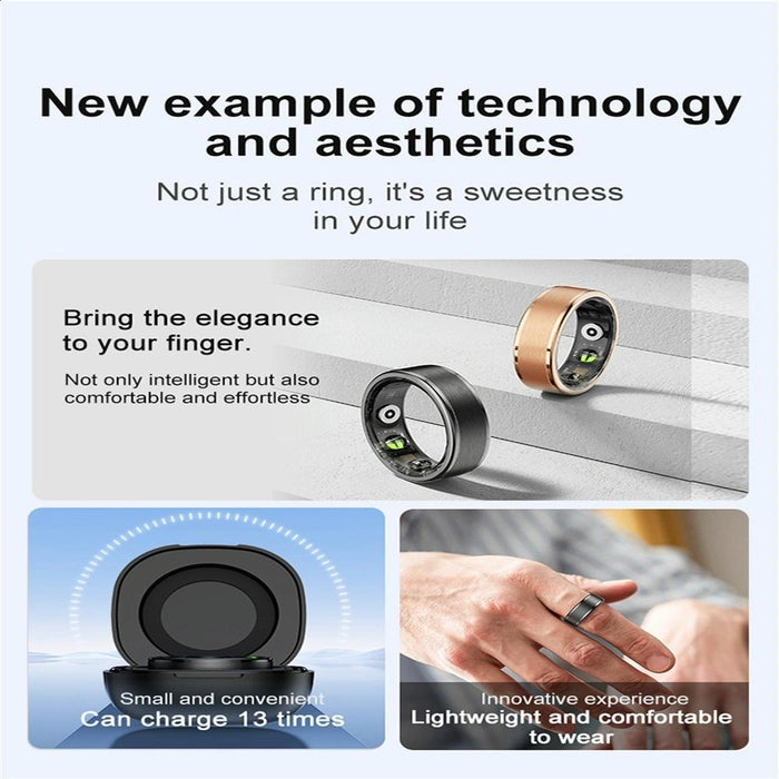 R03 Size 7 Smart Ring Supports Heart Rate / Blood Oxygen / Sleep / Multiple Sports Modes