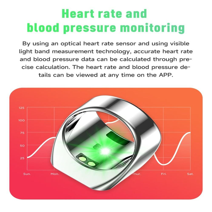 R1 Smart Ring Supports Heart Rate / Blood Oxygen / Sleep / Remote Photography