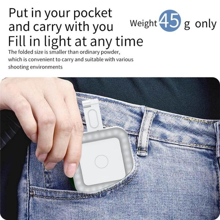 Portable Magnetic Selfie Light for Live Streaming and Skin