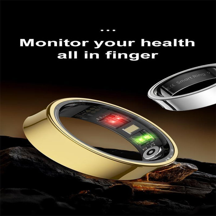 R09 Size 8 Smart Ring Supports Heart Rate / Blood Oxygen / Sleep Monitoring / Multiple Sports Modes