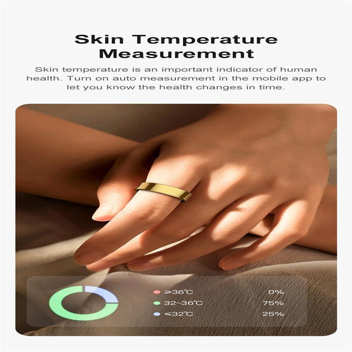 R09 Size 8 Smart Ring Supports Heart Rate / Blood Oxygen / Sleep Monitoring / Multiple Sports Modes