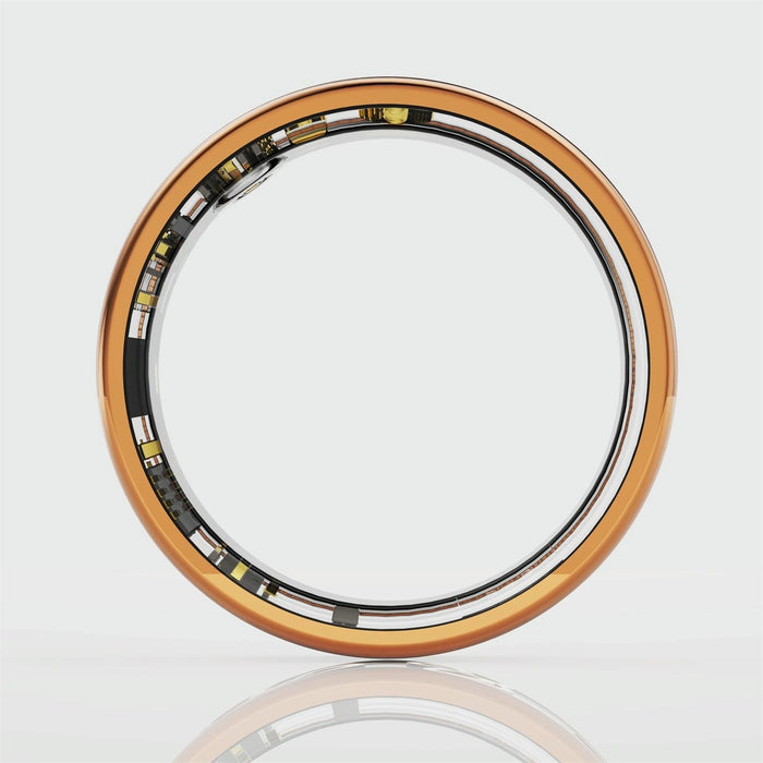 Smart Ring R10M Size 7 Heart Rate Blood Oxygen Sleep Monitoring Sports Modes Rose Gold