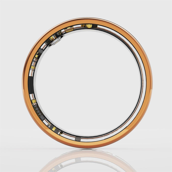 R10M Size 8 Smart Ring Supports Heart Rate / Blood Oxygen / Sleep Monitoring / Multiple Sports Modes Rose Gold