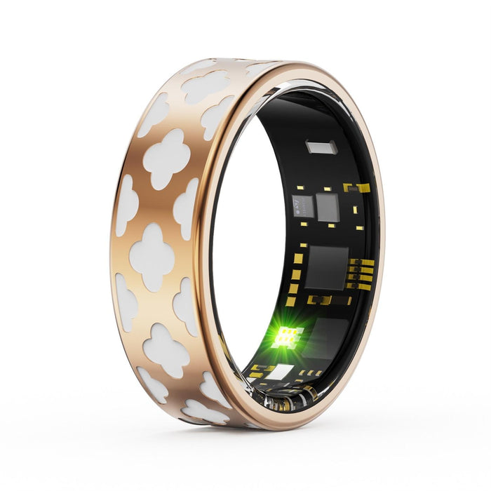 R10M Size 8 Smart Ring Supports Heart Rate / Blood Oxygen / Sleep Monitoring / Multiple Sports Modes Rose Gold