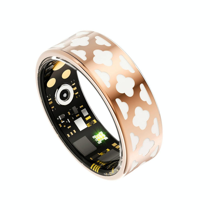 R10M Size 10 Smart Ring Supports Heart Rate / Blood Oxygen / Sleep Monitoring / Multiple Sports Modes Rose Gold