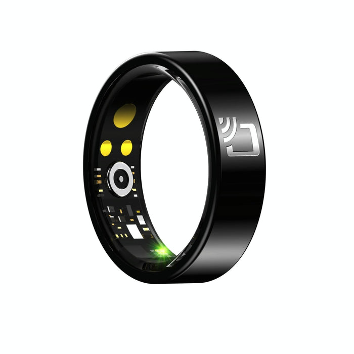 R20 Size 7 Smart Ring Supports Heart Rate / Blood Oxygen / Sleep Monitoring / Multiple Sports Modes Black