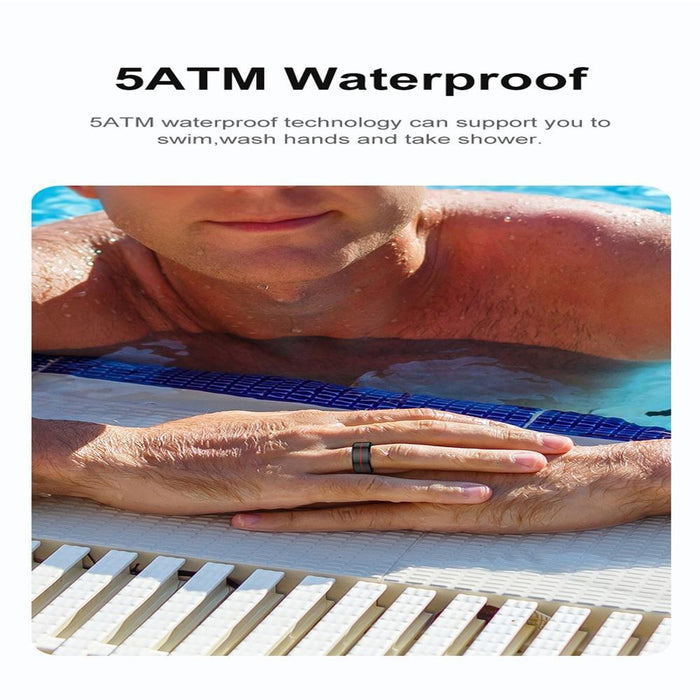 Size 8 Smart Ring Support Heart Rate / Blood Oxygen Monitoring / Sleep / Take Photos