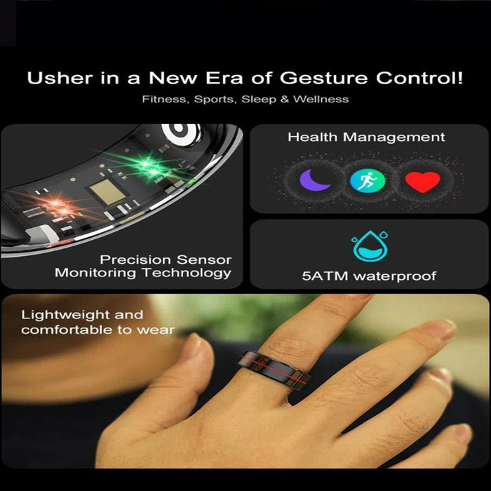 Size 13 Smart Ring Support Heart Rate / Blood Oxygen / Sleep Monitoring / Take Photos