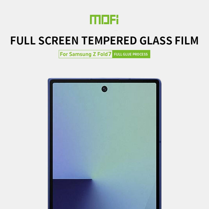 For Samsung Galaxy Z Fold7 5G Mofi 9H 2.5D Full Screen Tempered Glass Film Black