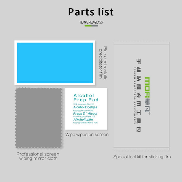 For Samsung Galaxy Z Fold7 5G Mofi 9H 2.5D Full Screen Tempered Glass Film Black