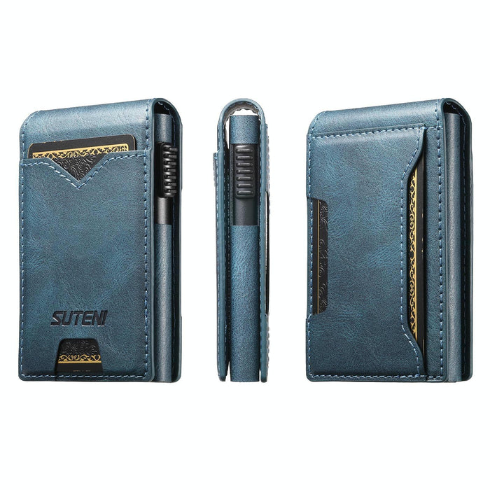 The Suteni Oil Wax Pattern Button Automatically Pops Out The Veneered Printed Card Box