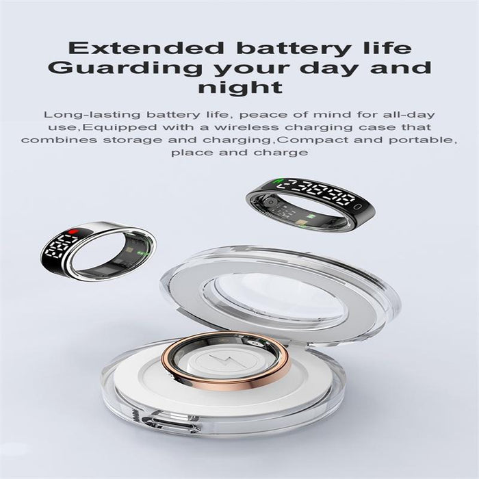 Smart Ring With Heart Rate Oxygen & Sleep Monitoring Size 9