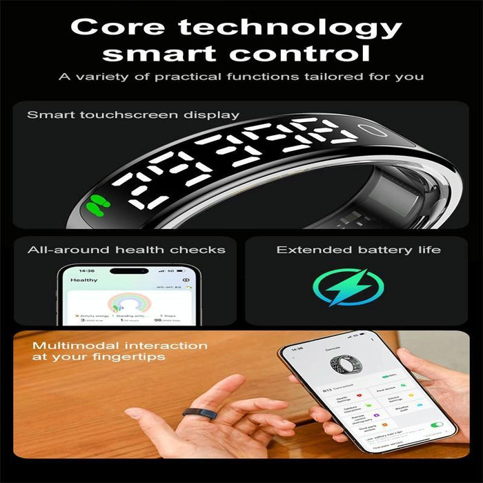 Smart Ring With Heart Rate Oxygen & Sleep Monitoring Size 11