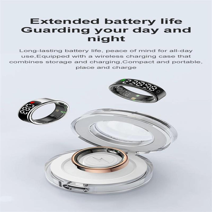 Smart Ring With Heart Rate Oxygen & Sleep Monitoring Size 11