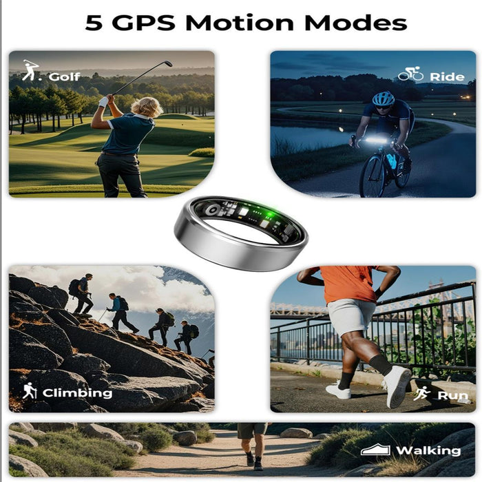 Smart Ring R100 Size 7 Heart Rate Oxygen Sleep Photography