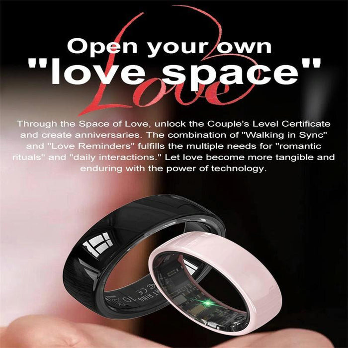 Smart Ring R12 Size 7 Heart Rate Oxygen Sleep Female Health