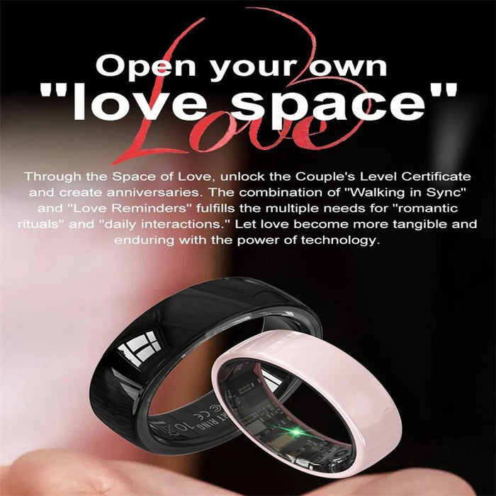 Smart Ring R12 Size 6 Heart Rate Oxygen Sleep Female Health