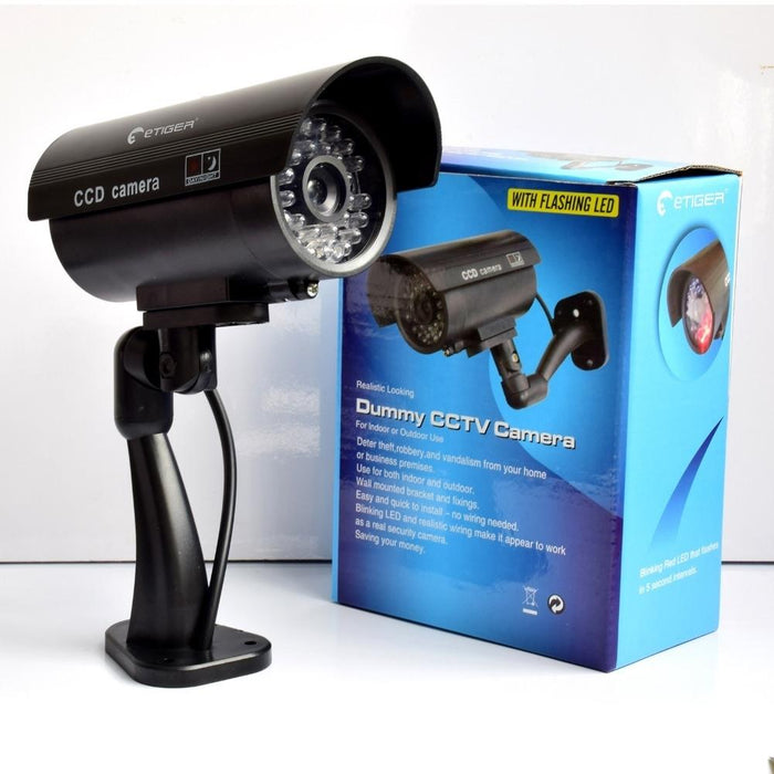 Ip66 Waterproof Dummy Cctv Camera With Flashing Led For Realistic Looking For Security Alarm