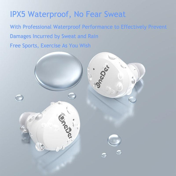 Wireless Waterproof IPX5 HD Stereo Sound TWS Bluetooth Earphone