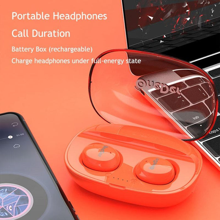 Wireless Waterproof IPX5 HD Stereo Sound TWS Bluetooth Earphone