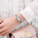 Elegant Square Quartz Watch for Women with Diamonds
