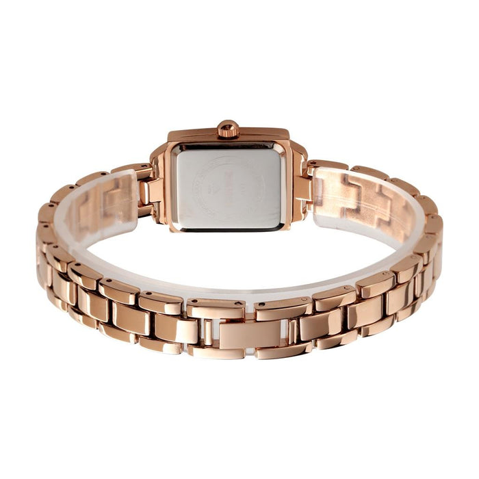 Elegant Square Quartz Watch for Women with Diamonds