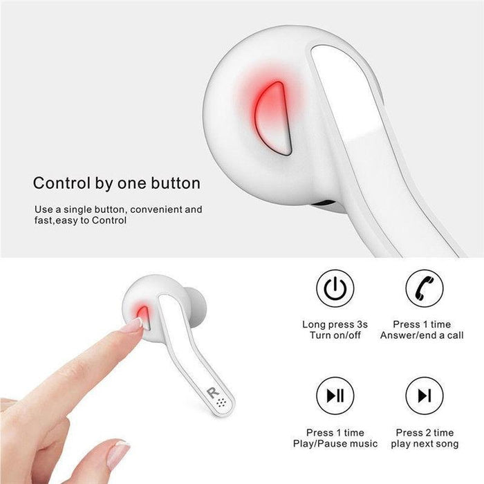 T88 Mini Touch Control Hifi Wireless Bluetooth Earphones Tws Wireless Earbuds With Charger Box